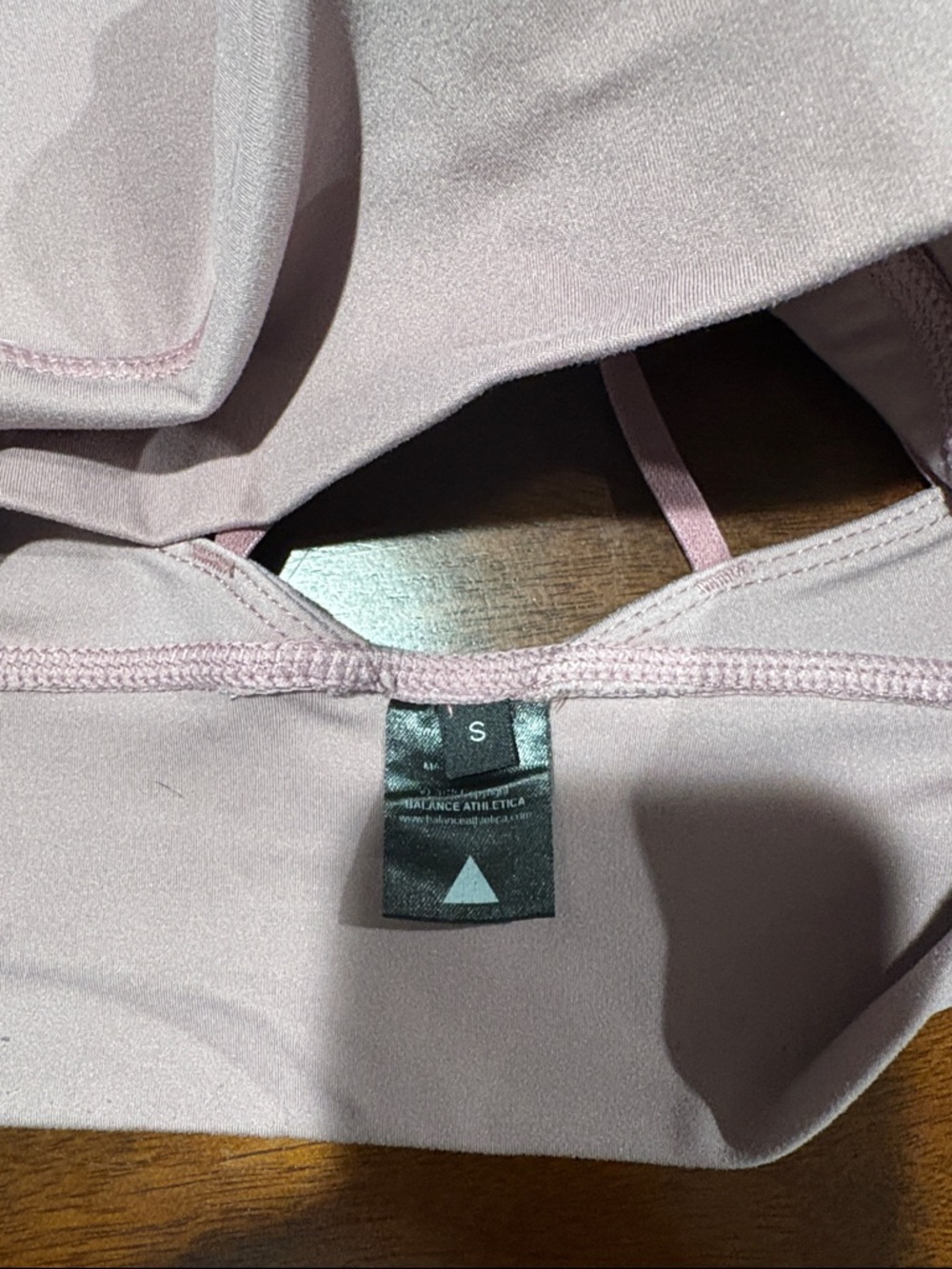 Dusty Rose/Mayve Cross-Strap Support Sports Bra - Picture 3 of 4